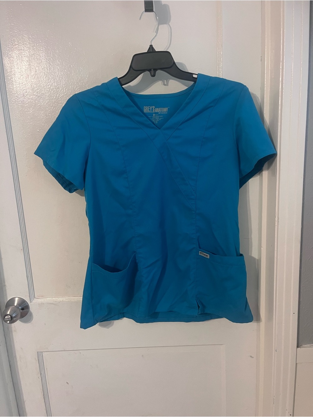 Grey's Anatomy Teal V-Neck Short Sleeve Scrub Top